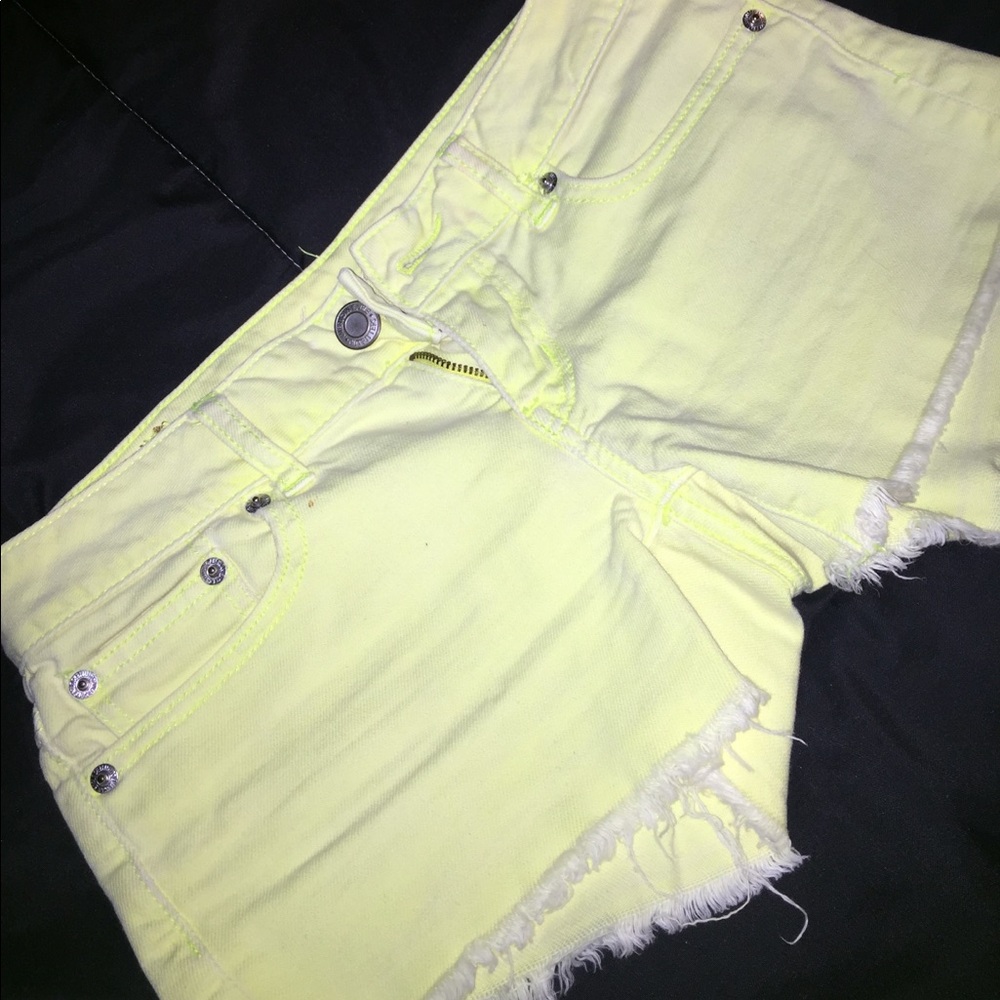 Yellow shorts